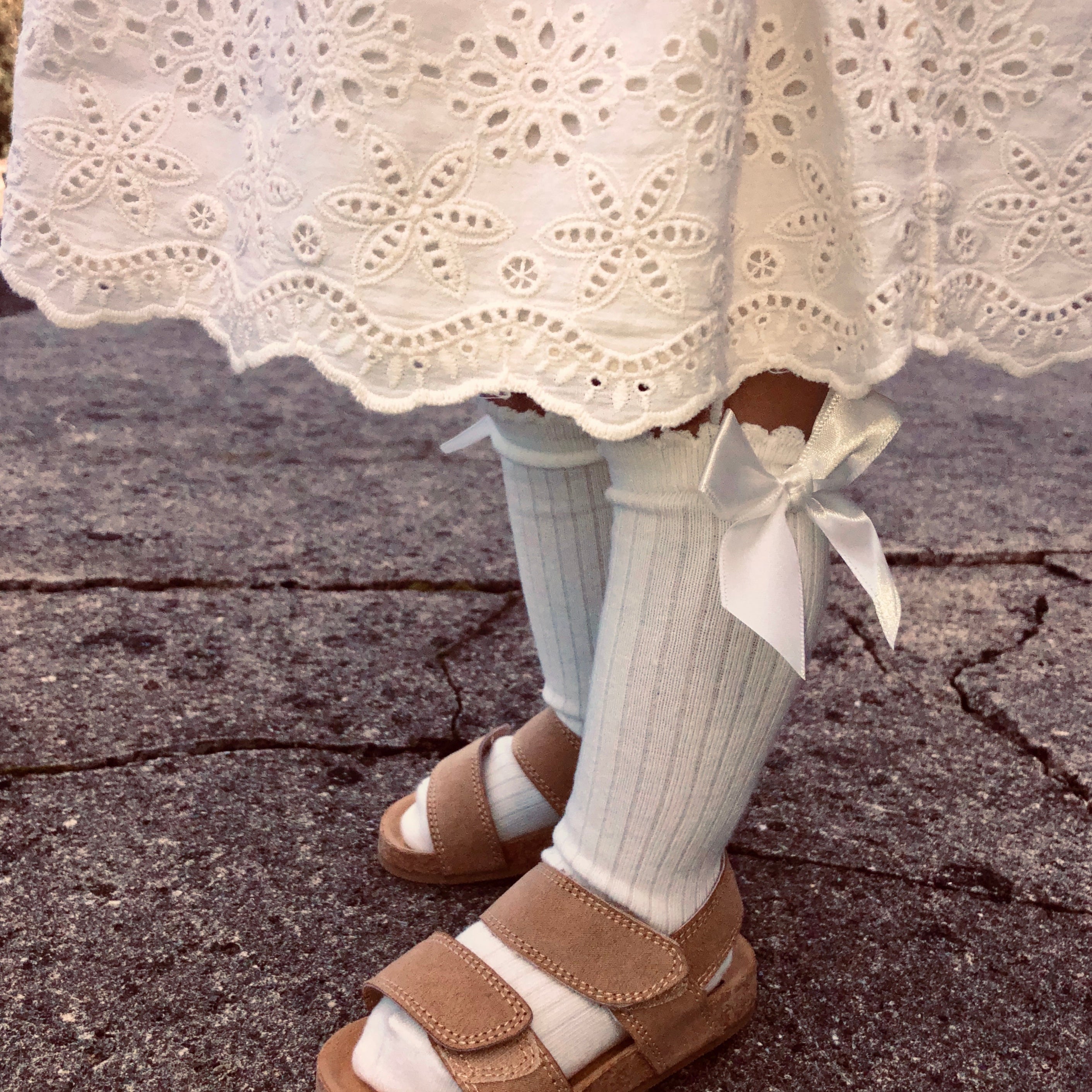 Luxury Ivory Knee High Girls Socks – Just A Little Girl